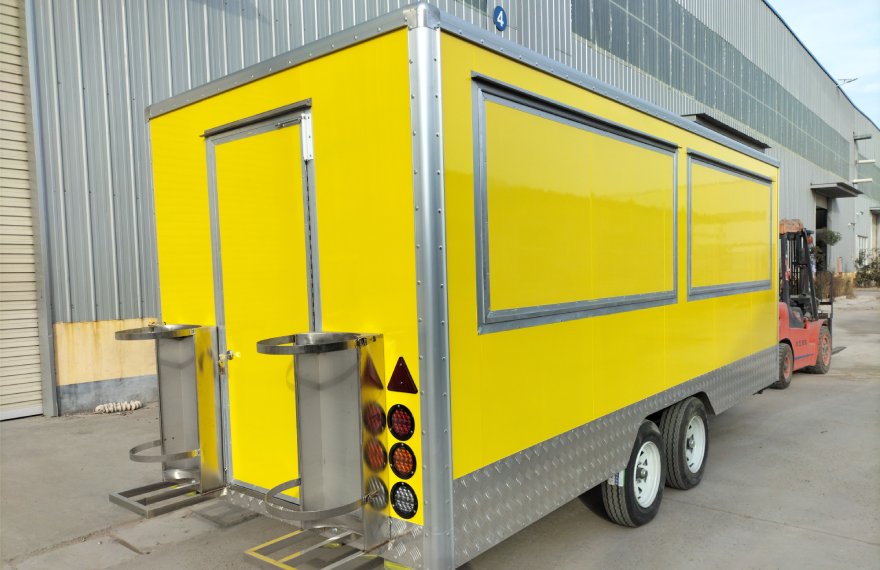 fully equipped burger food trailer for sale